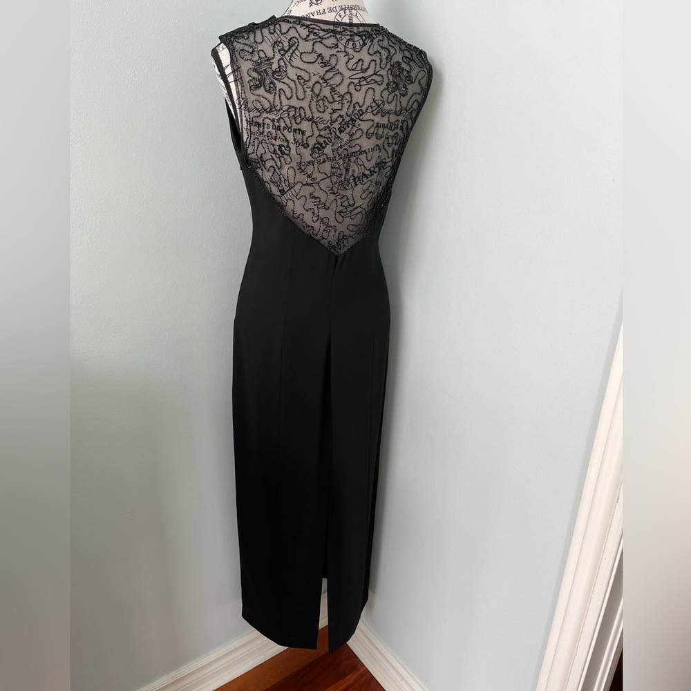 Vintage Jeremy Scott Elegant Black Midi Dress
